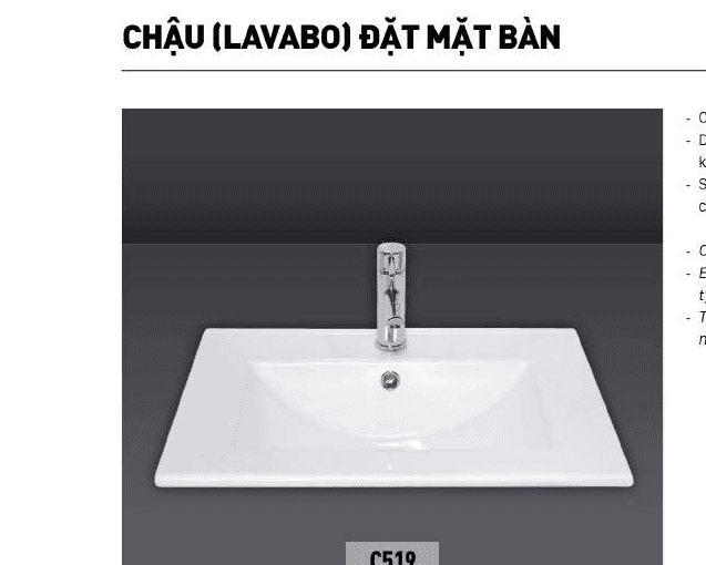 Countertop Basin — Rectangular